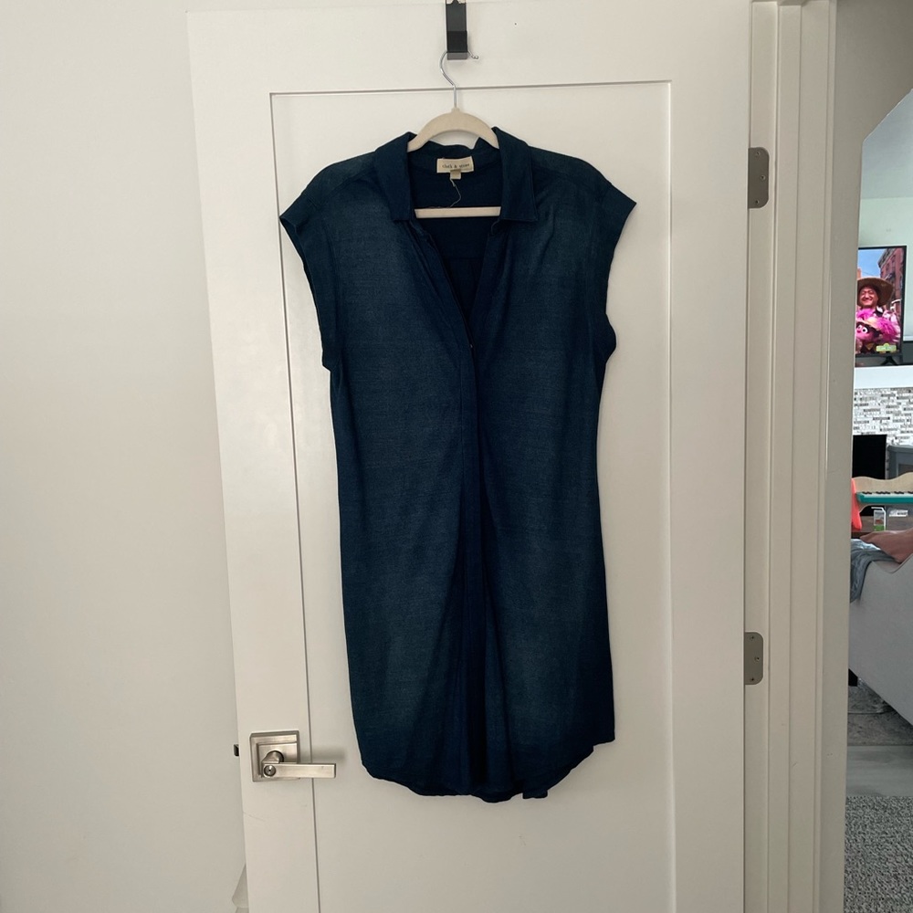Denim shirt dress hardly worn